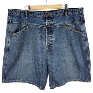 Marithe Francois Girbaud Denim Jean Shorts Men's Skater Y2K Relaxed Fit Size 42